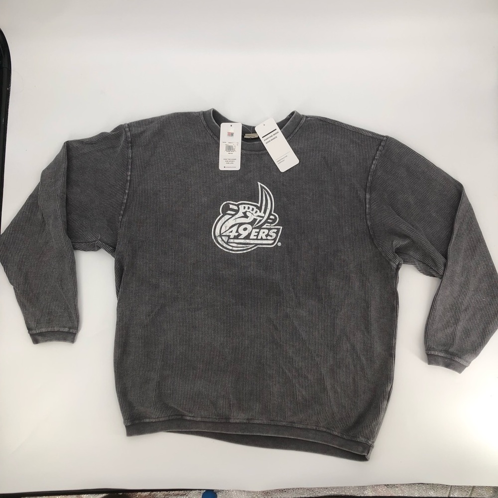 NEW! University of North Carolina at Charlotte 49ers Corded Crew Sweatshirt - XL